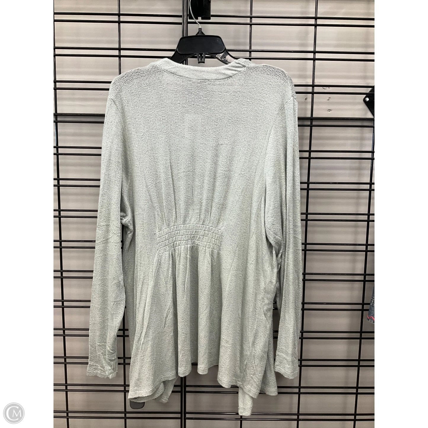 Sweater Cardigan By Torrid In Grey, Size: 2x