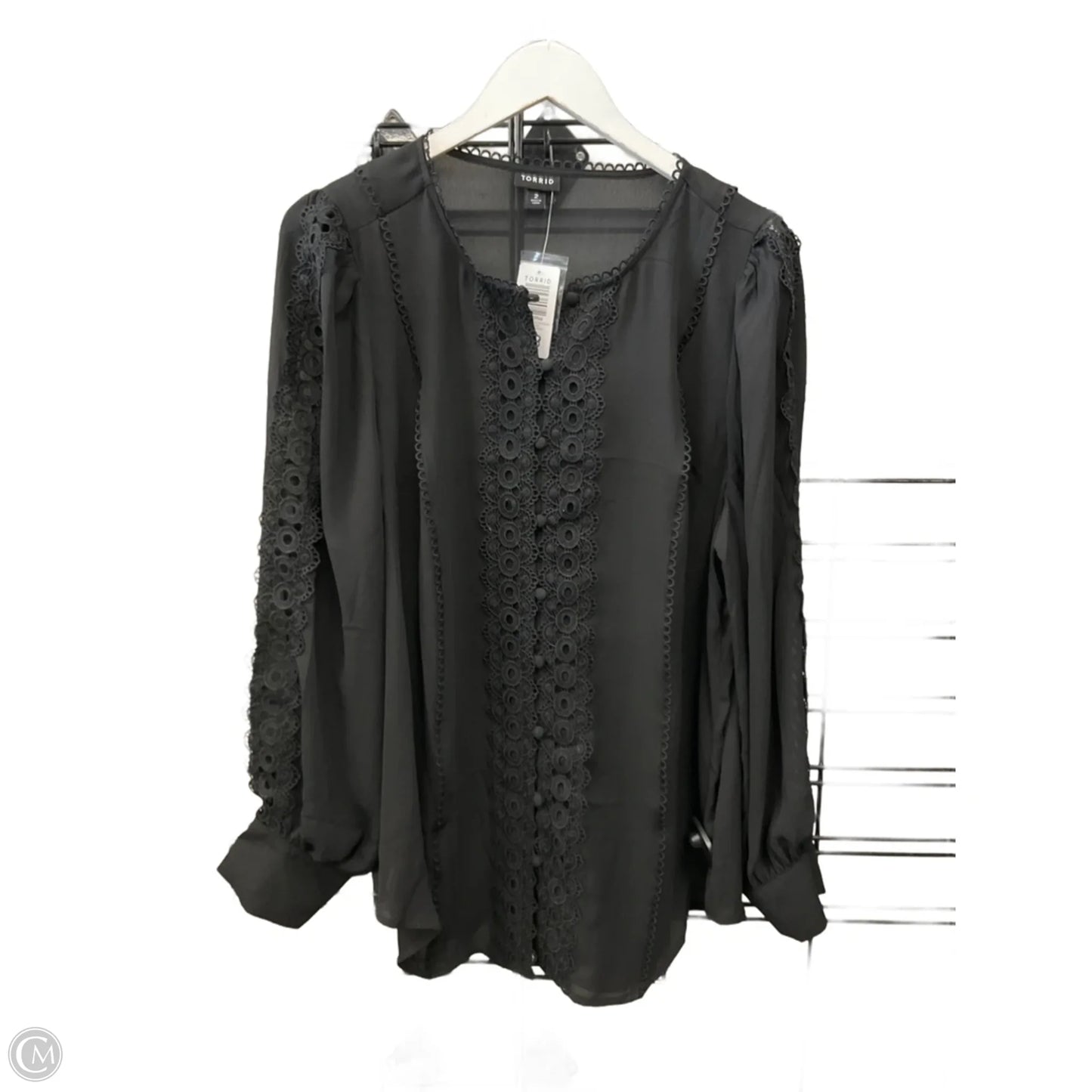 Top Long Sleeve By Torrid In Black, Size: 2x