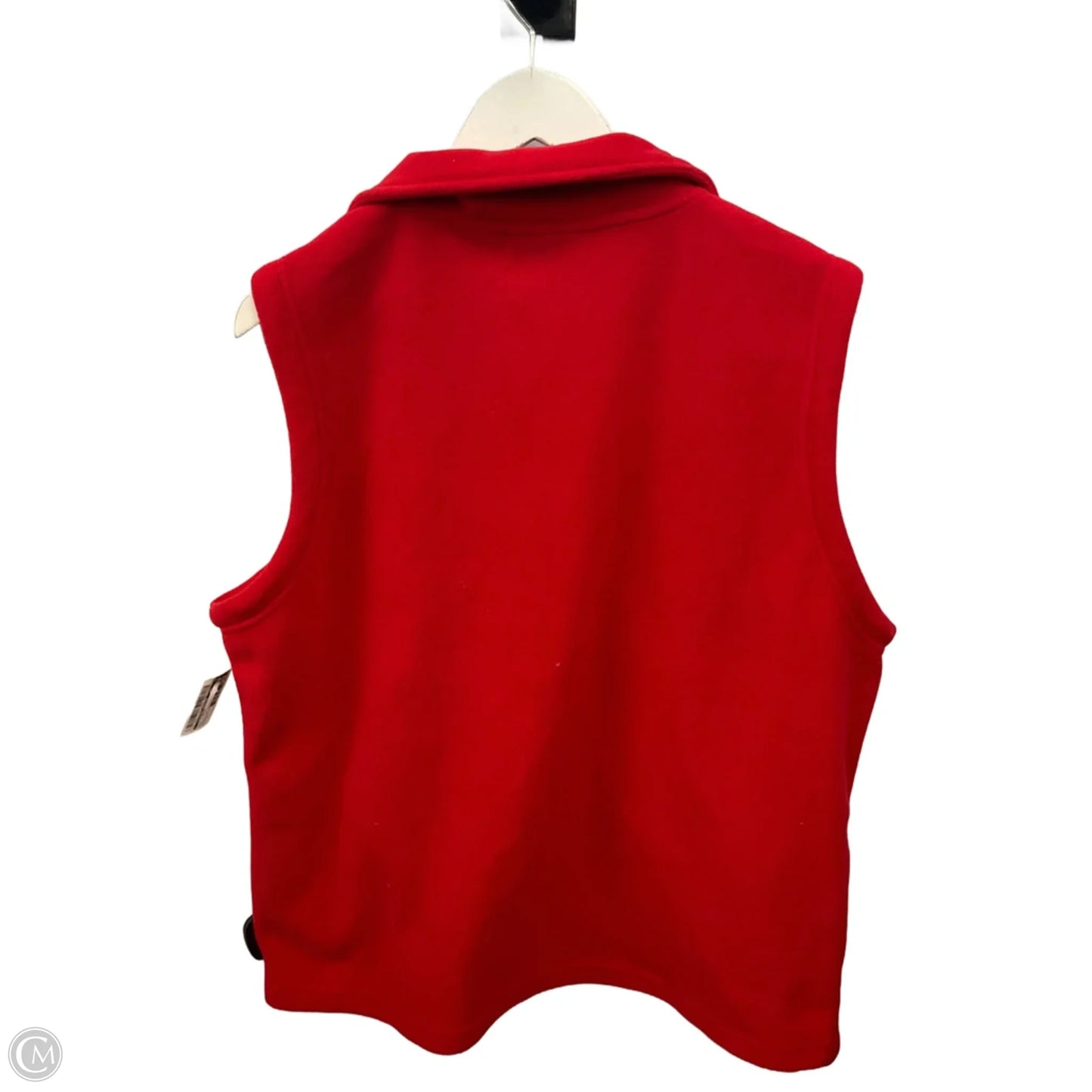 Vest Fleece By Clothes Mentor In Red, Size: Xl