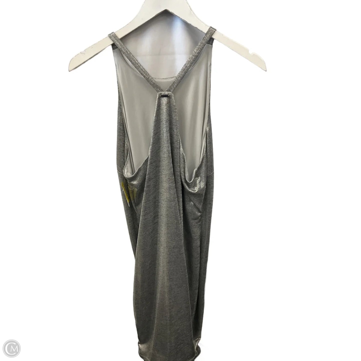 Dress Party Midi By White House Black Market In Silver, Size: L