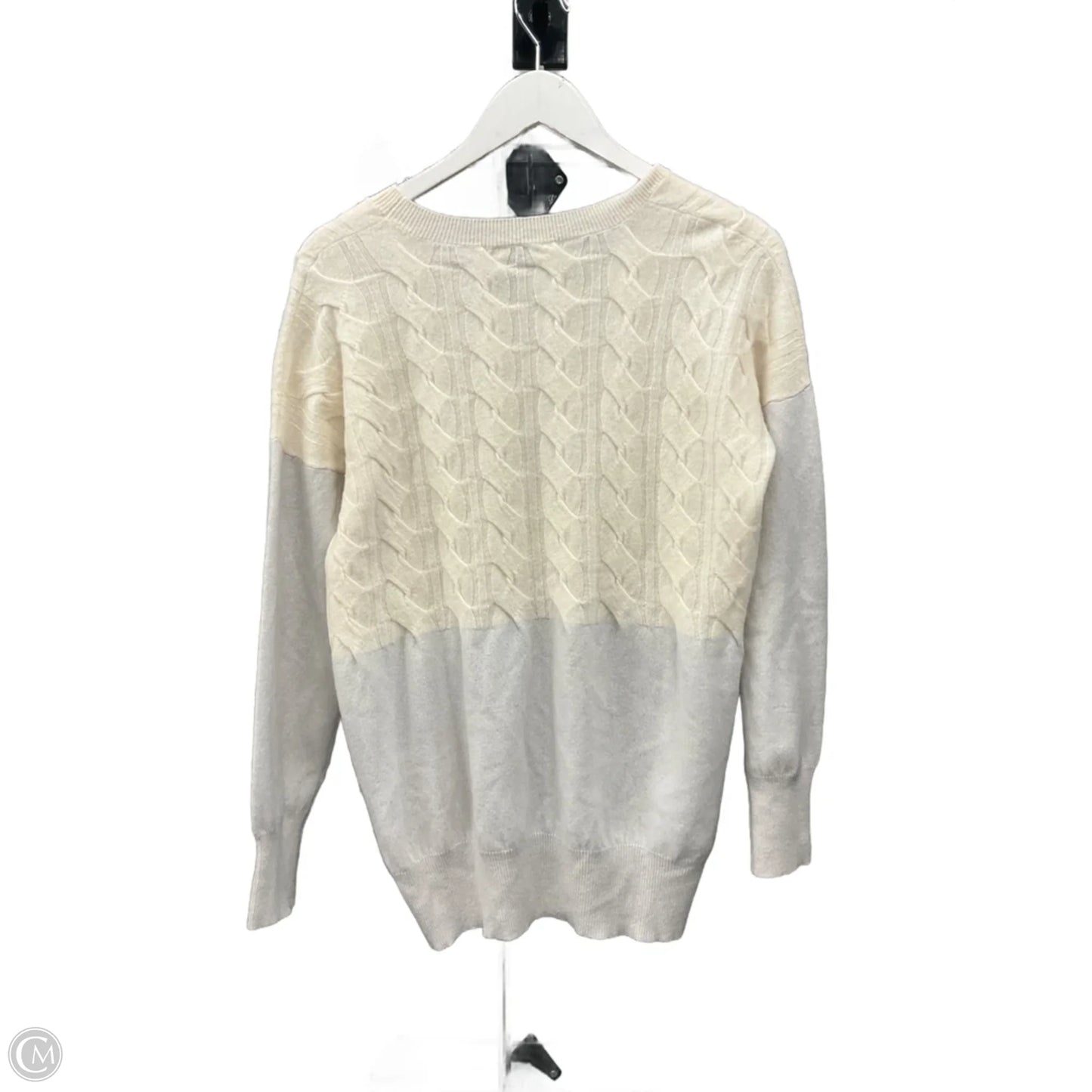 Sweater Cashmere By Clothes Mentor In Cream, Size: S