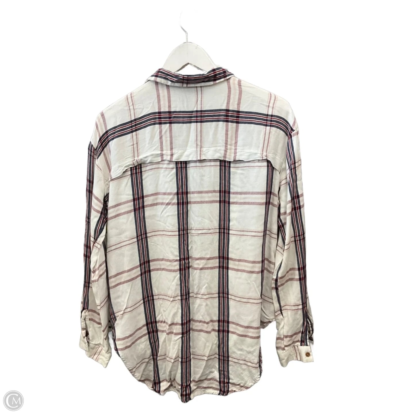 Top Long Sleeve By Clothes Mentor In Blue & Red & White, Size: M