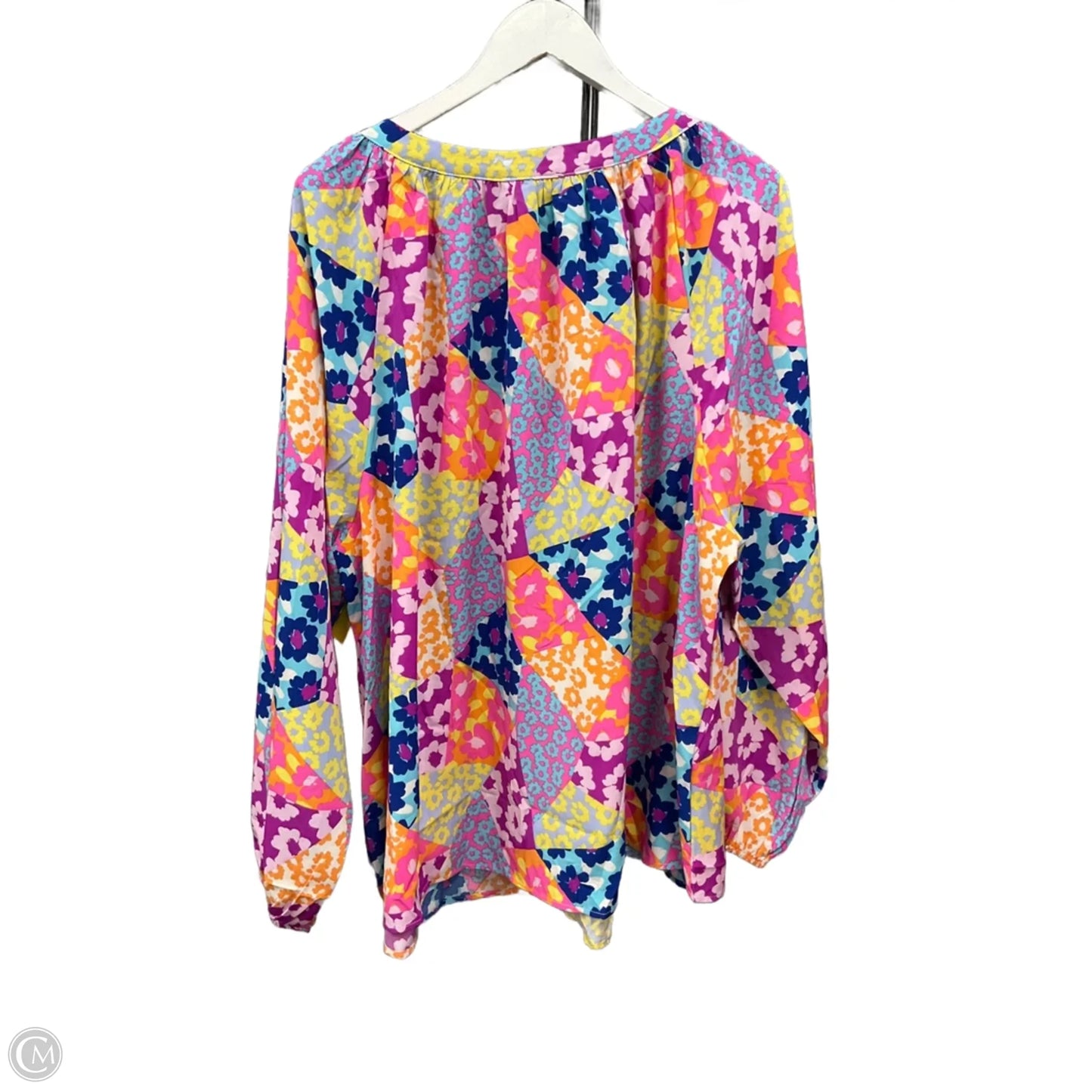Top Long Sleeve By Emily Wonder In Multi-colored, Size: 3x