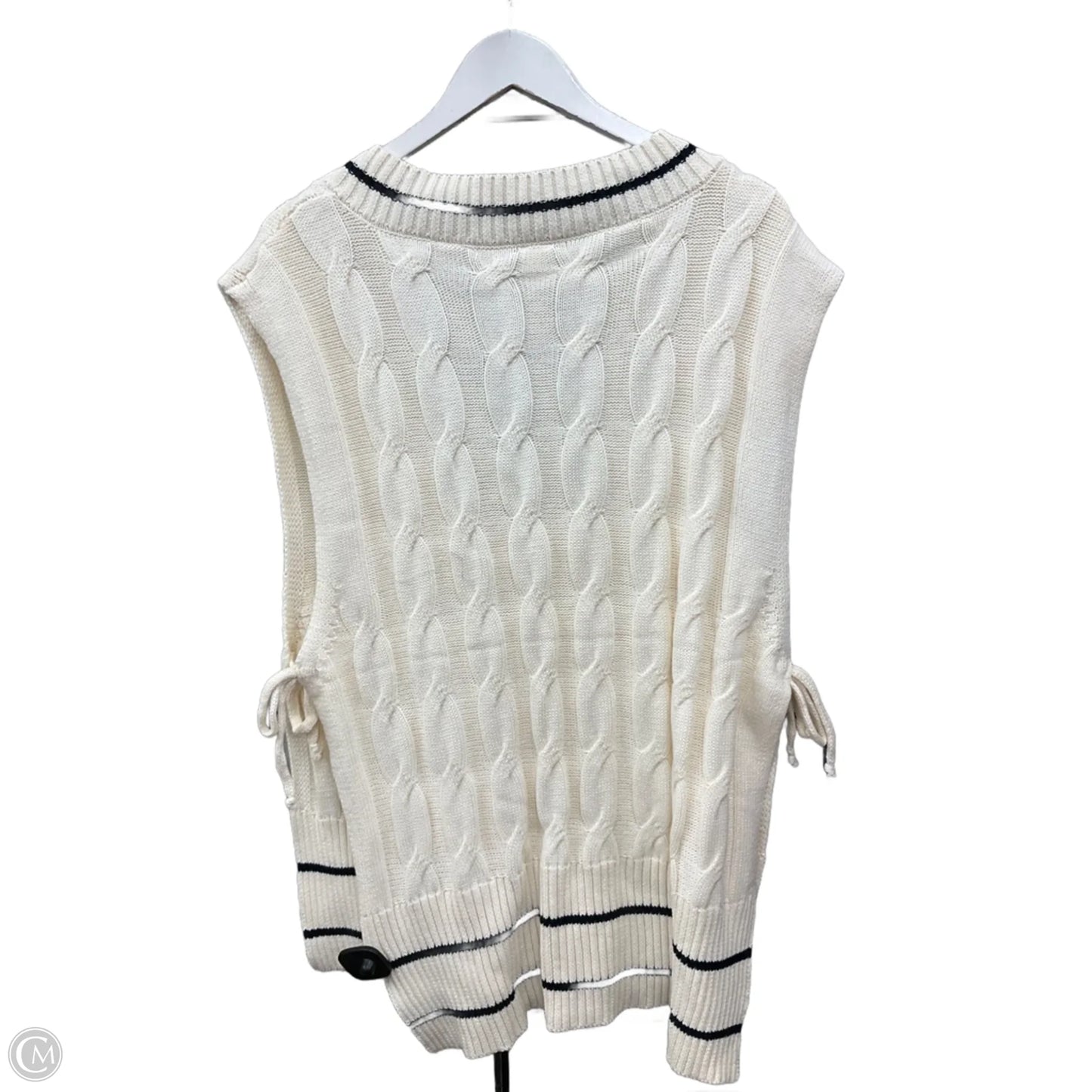 Vest Sweater By Like Love In Cream, Size: L