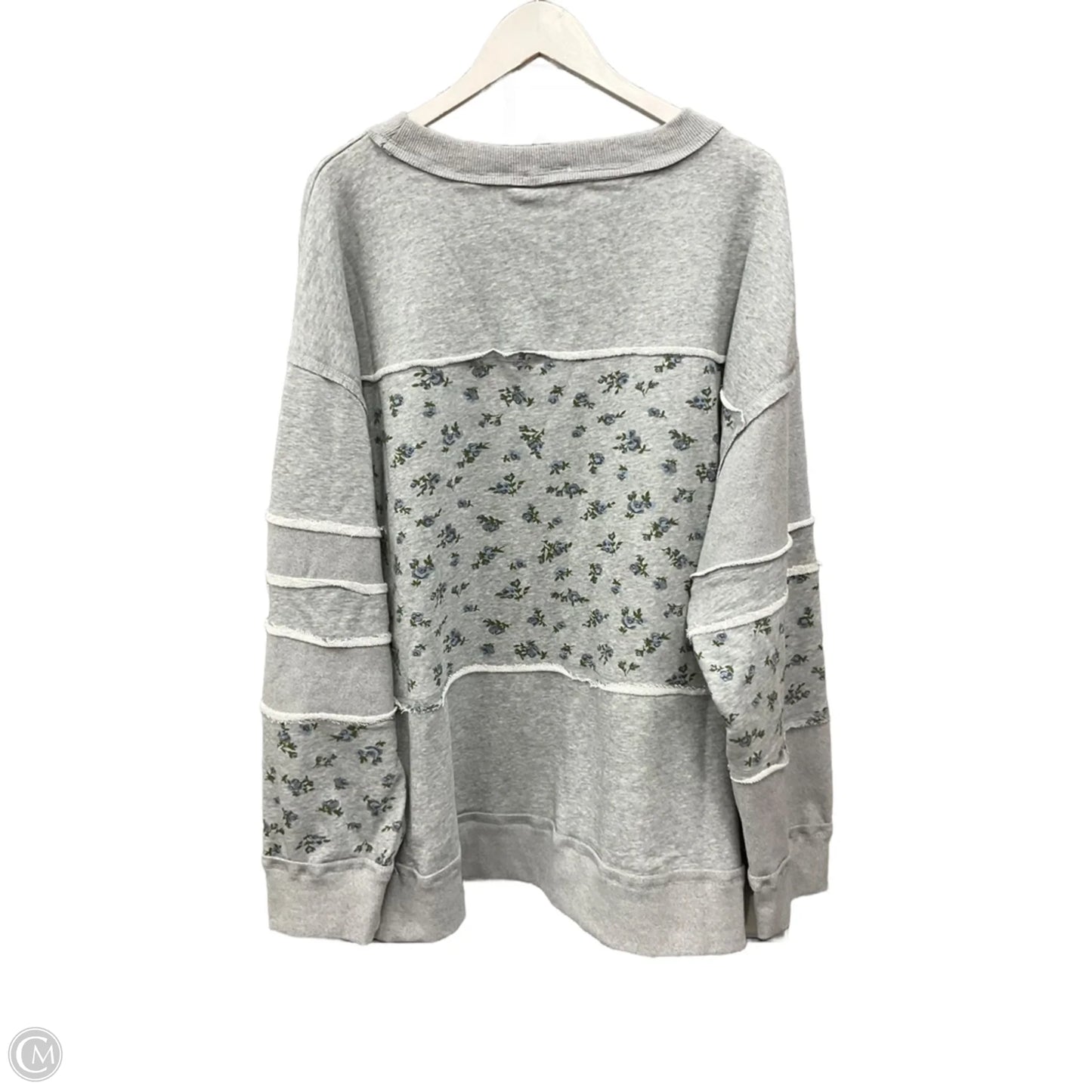 Sweatshirt Crewneck By White Birch In Grey, Size: 2x