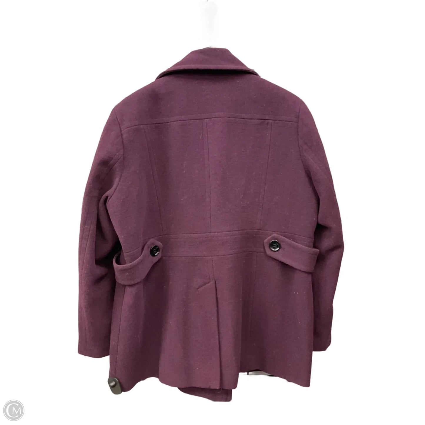 Coat Peacoat By Calvin Klein In Purple, Size: 1x