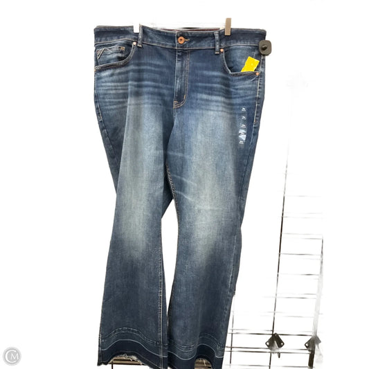 Jeans Flared By Maurices In Blue Denim, Size: 24