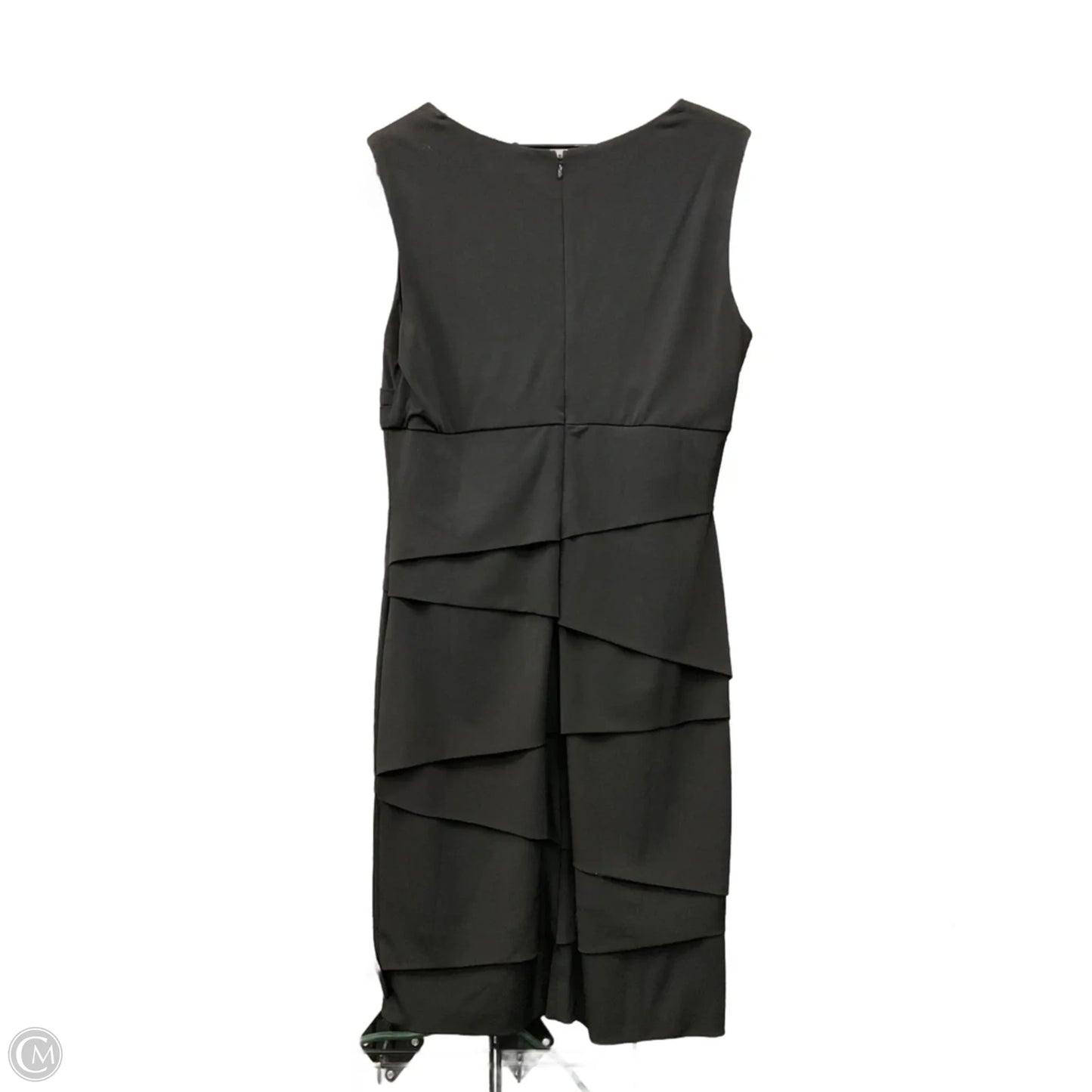 Dress Casual Midi By White House Black Market In Black, Size: L