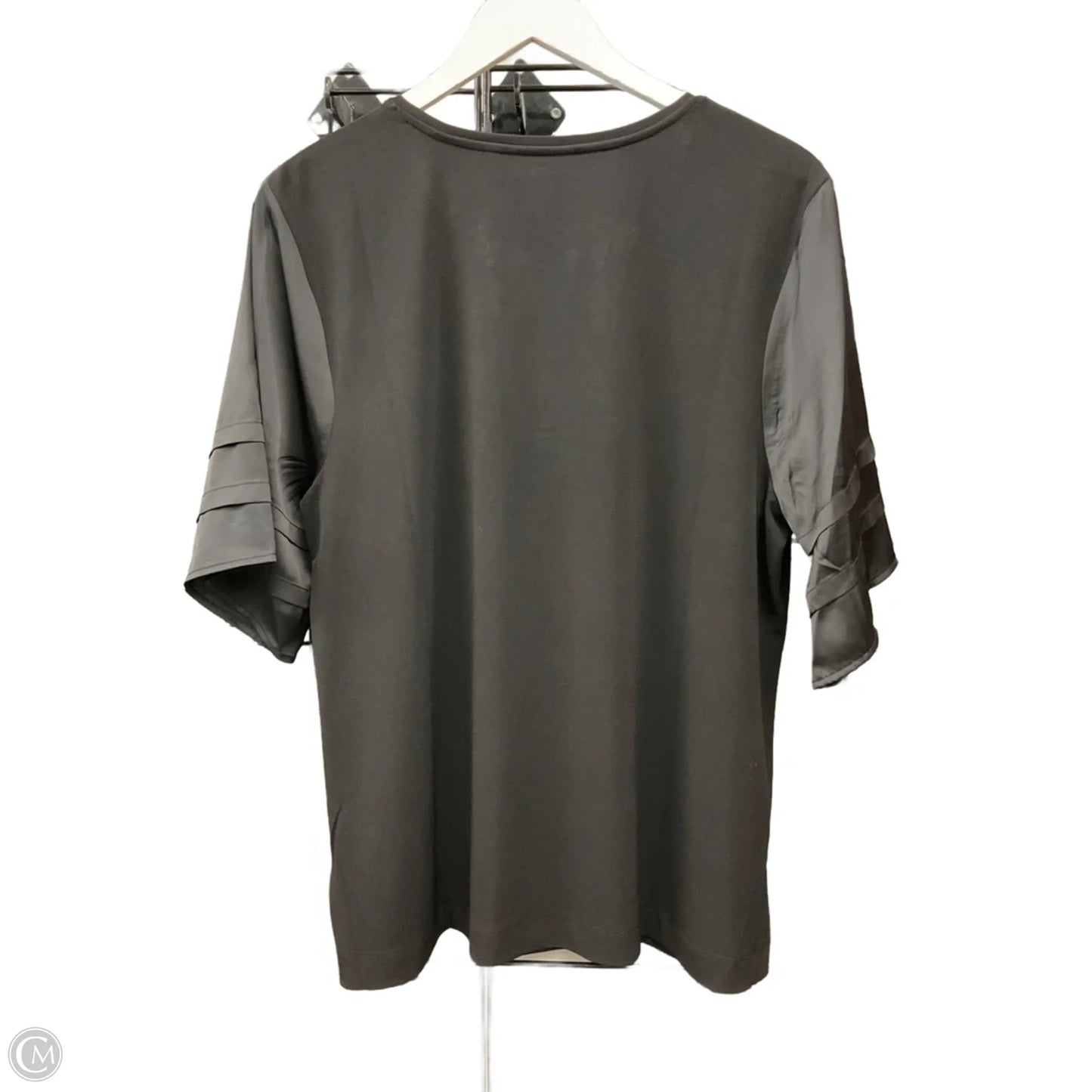 Top Short Sleeve By Chicos In Black, Size: L