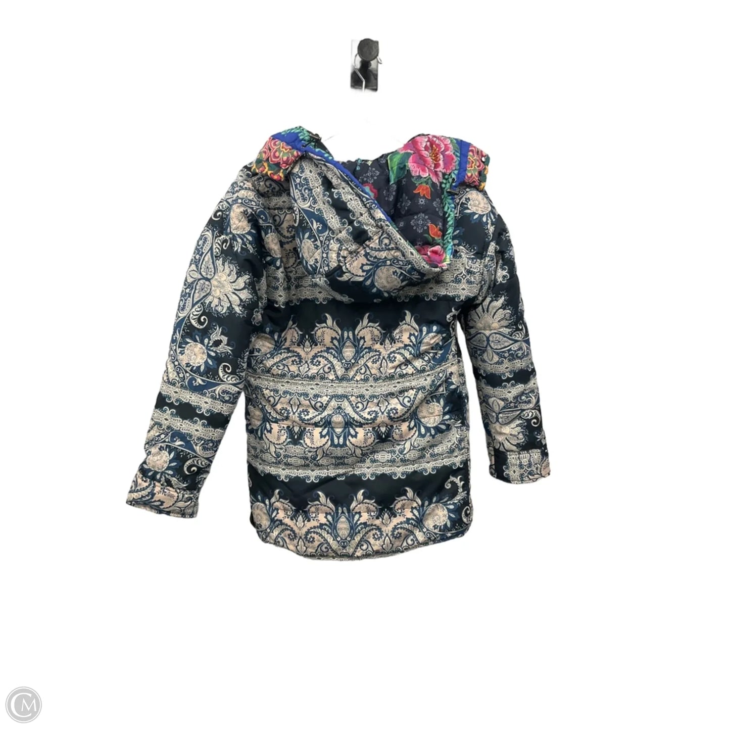 Jacket Puffer & Quilted By Johnny Was In Multi-colored, Size: Xs