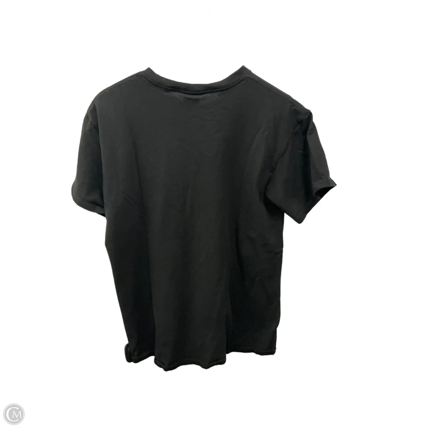 Top Short Sleeve By Clothes Mentor In Black, Size: M