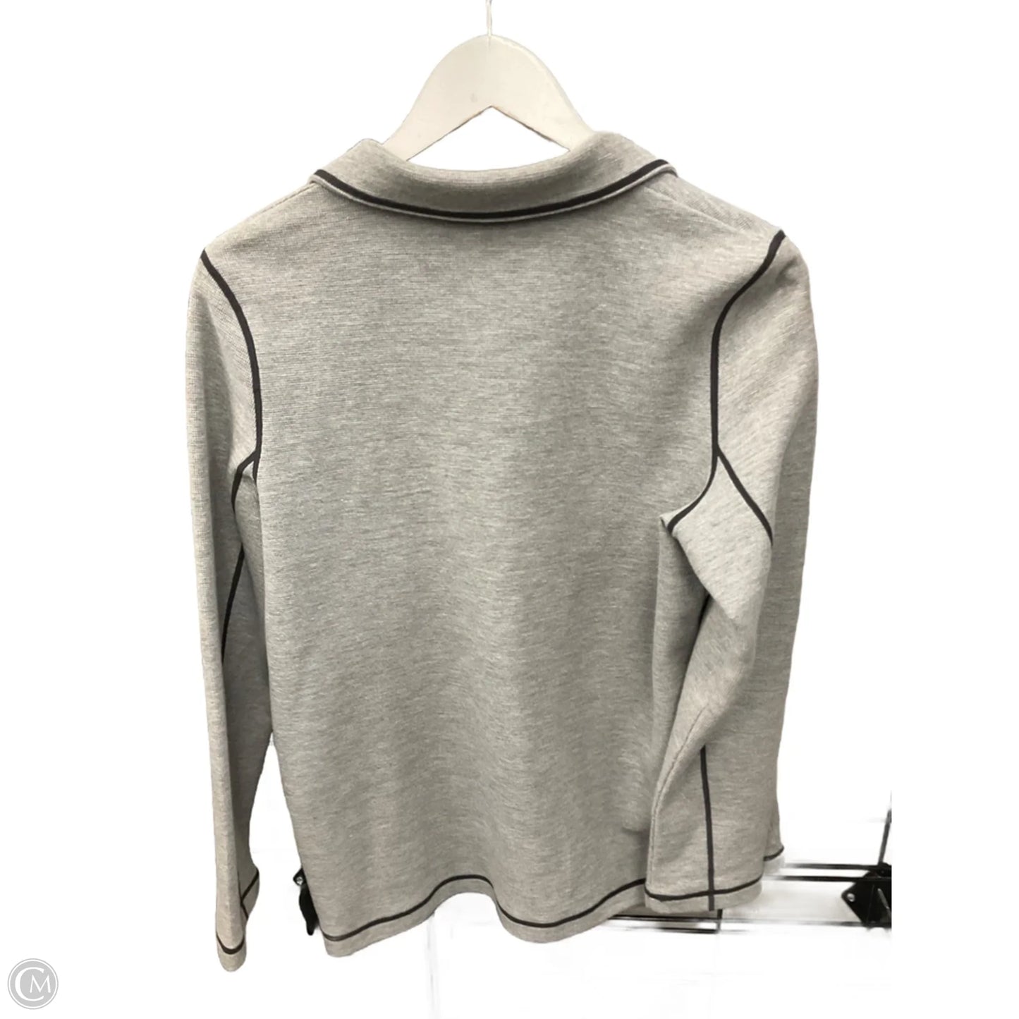 Jacket Shirt By Clothes Mentor In Grey, Size: S