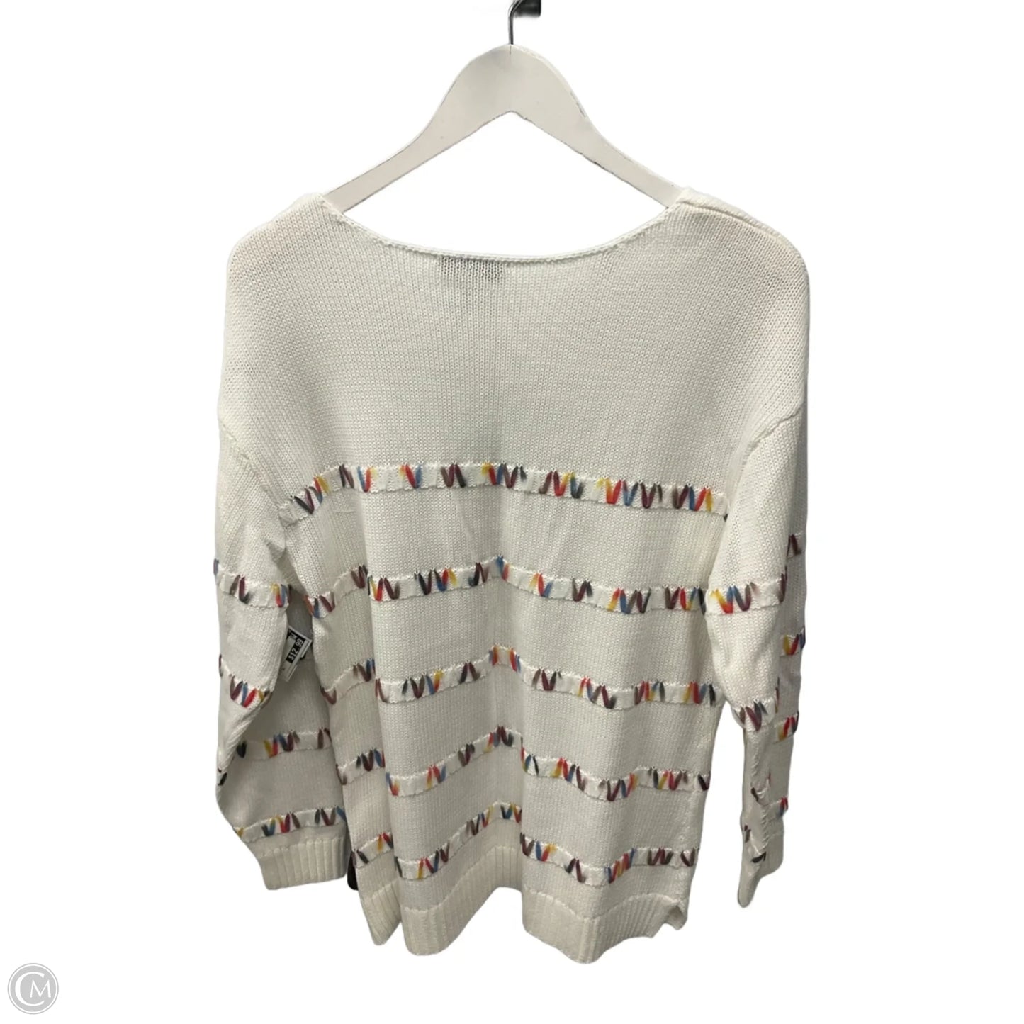 Sweater By Cj Banks In White, Size: Xl