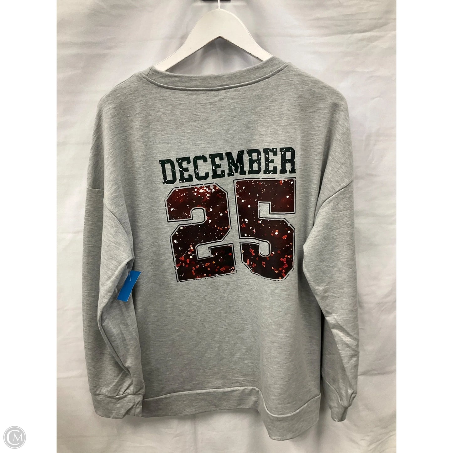 Top Long Sleeve By Clothes Mentor In Grey, Size: L