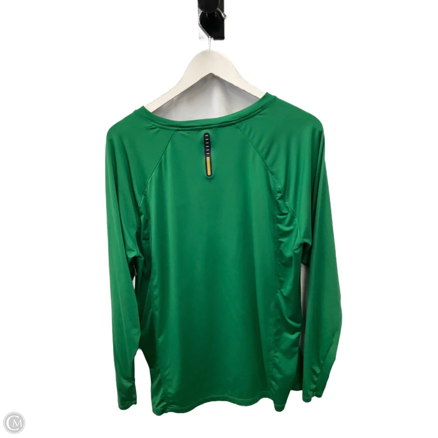 Athletic Top Long Sleeve Crewneck By Under Armour In Green, Size: Xl