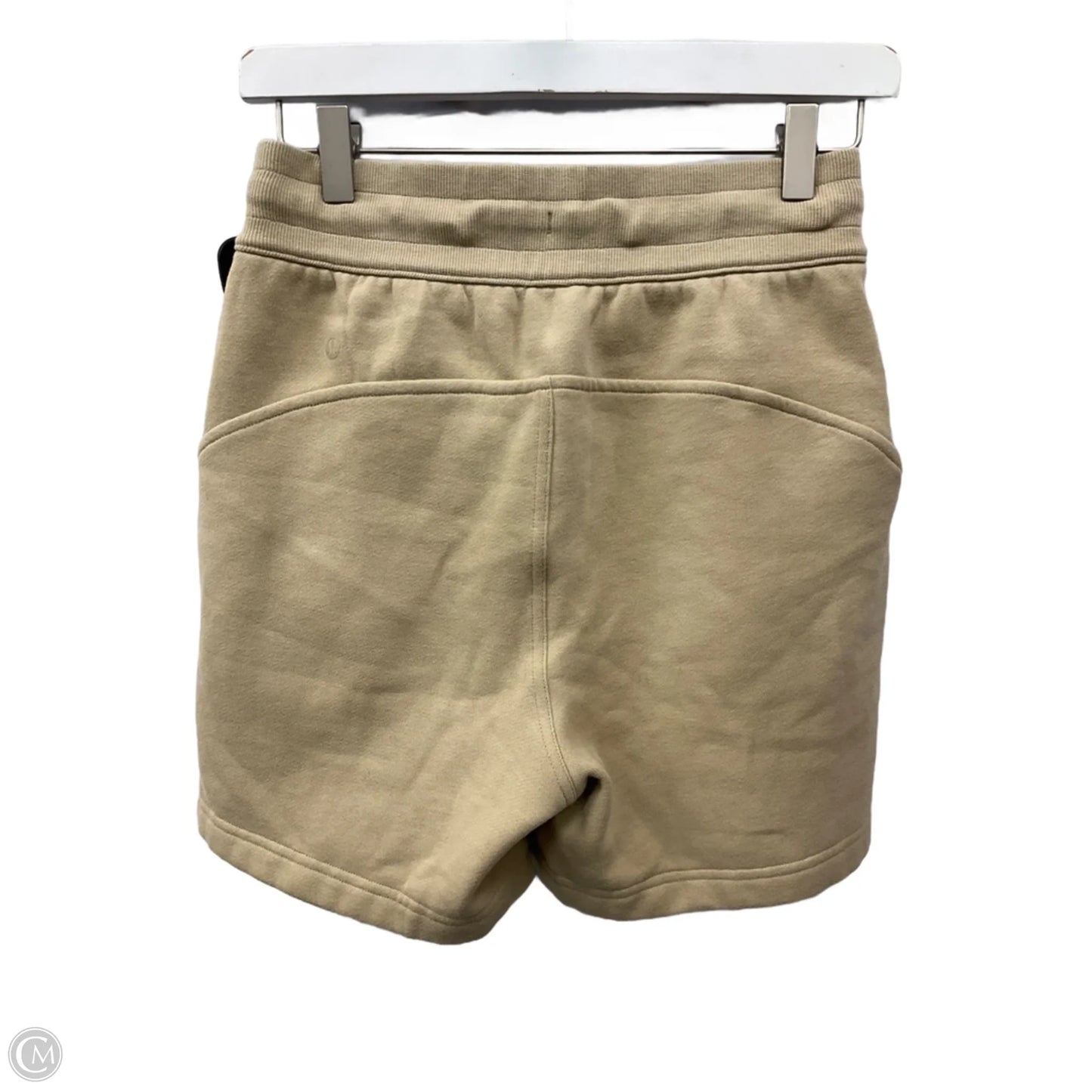 Athletic Shorts By Lululemon In Tan, Size: 4