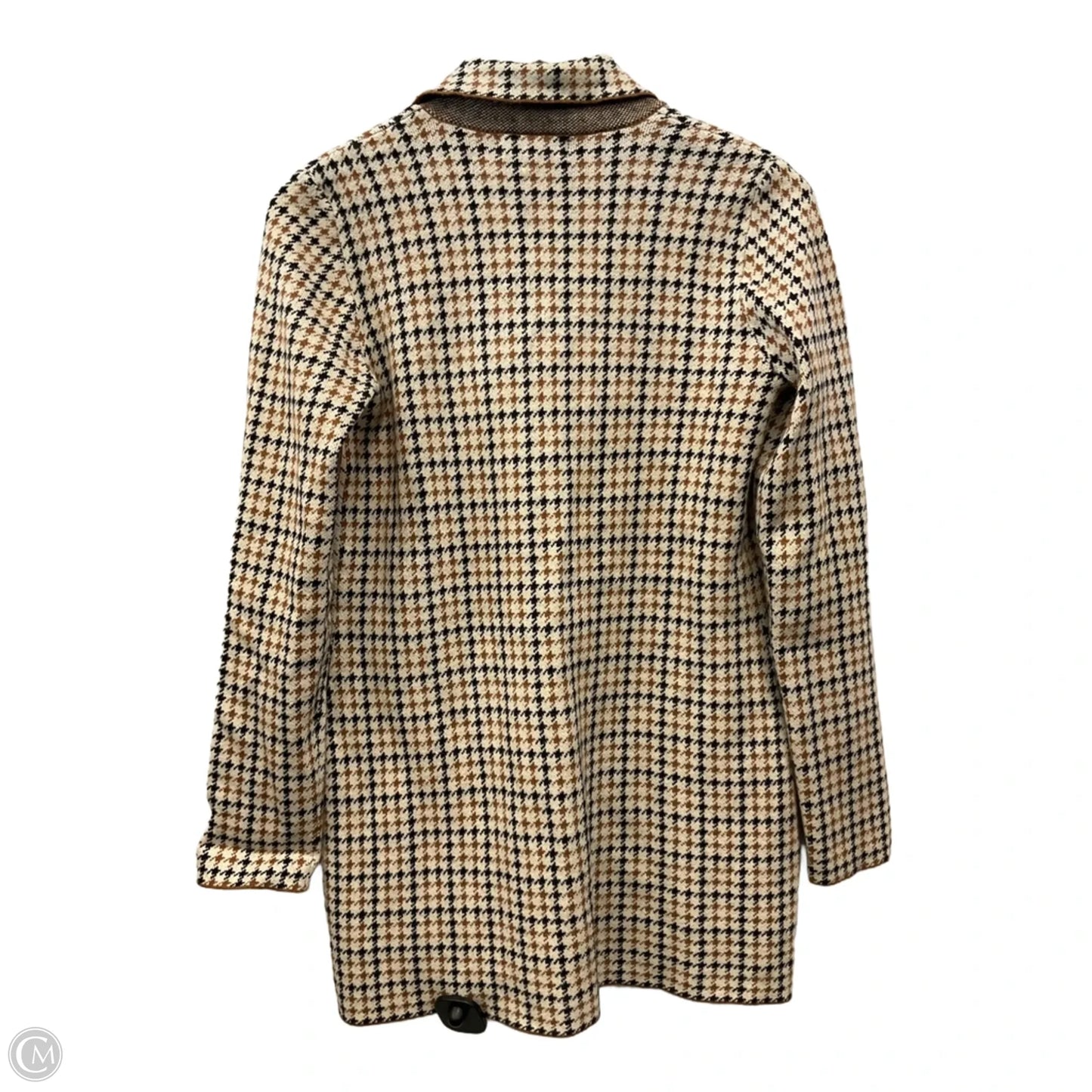 Sweater Cardigan By Marled In Brown & Cream, Size: Xs