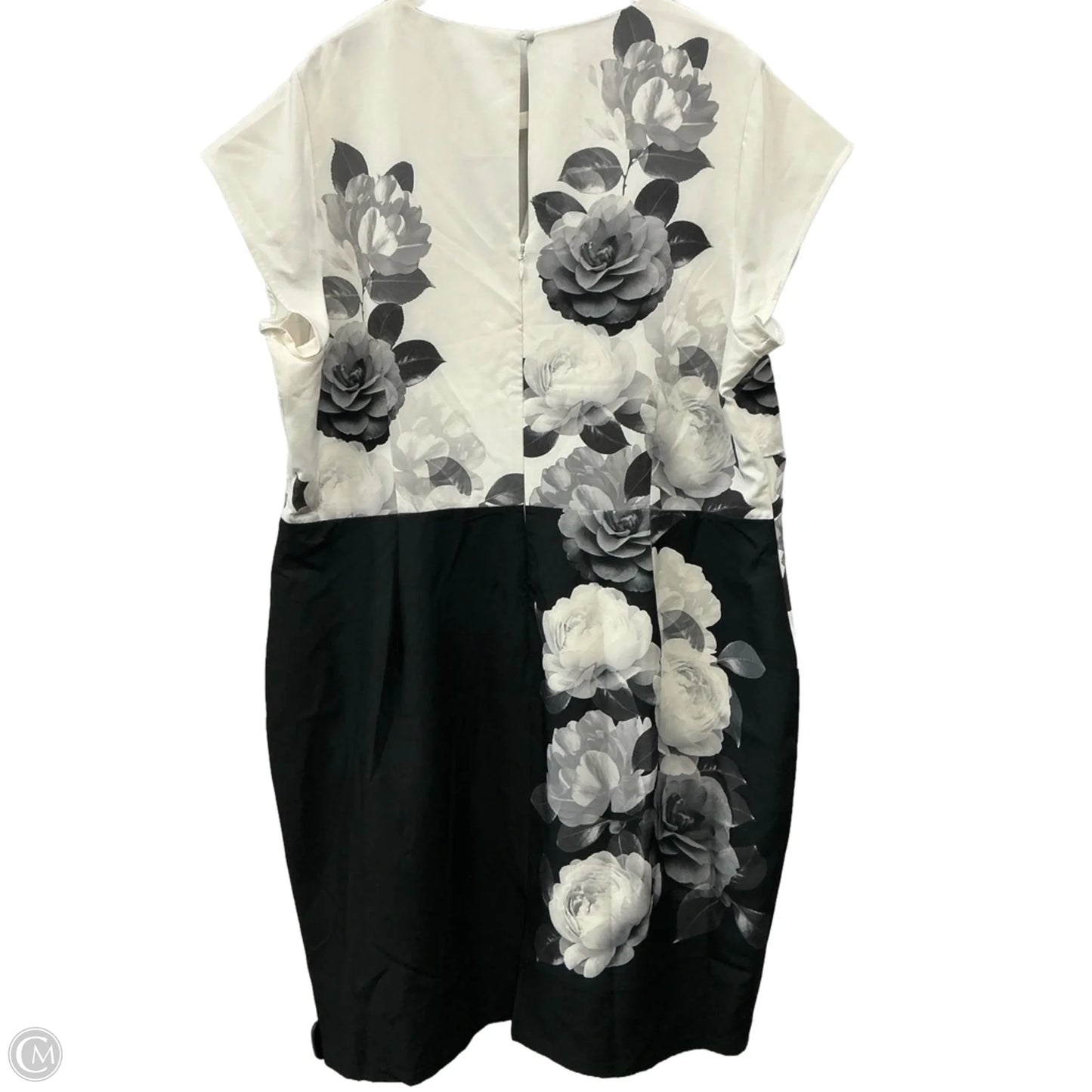 Dress Casual Midi By City Chic In Black & White, Size: 3x