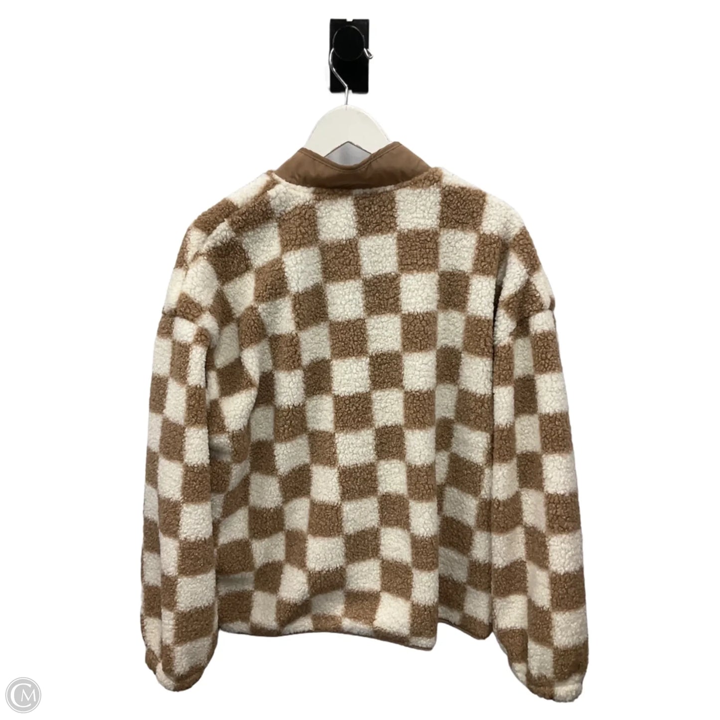 Jacket Fleece By Blu Pepper In Tan, Size: L
