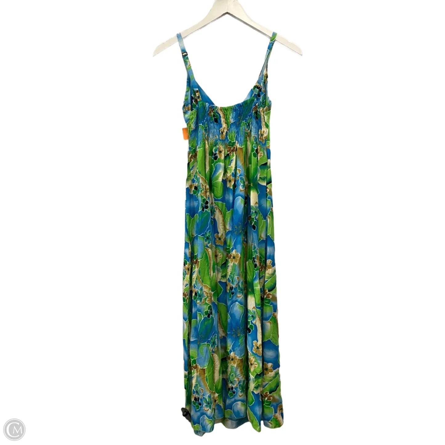 Dress Casual Maxi By Clothes Mentor In Blue & Green, Size: S