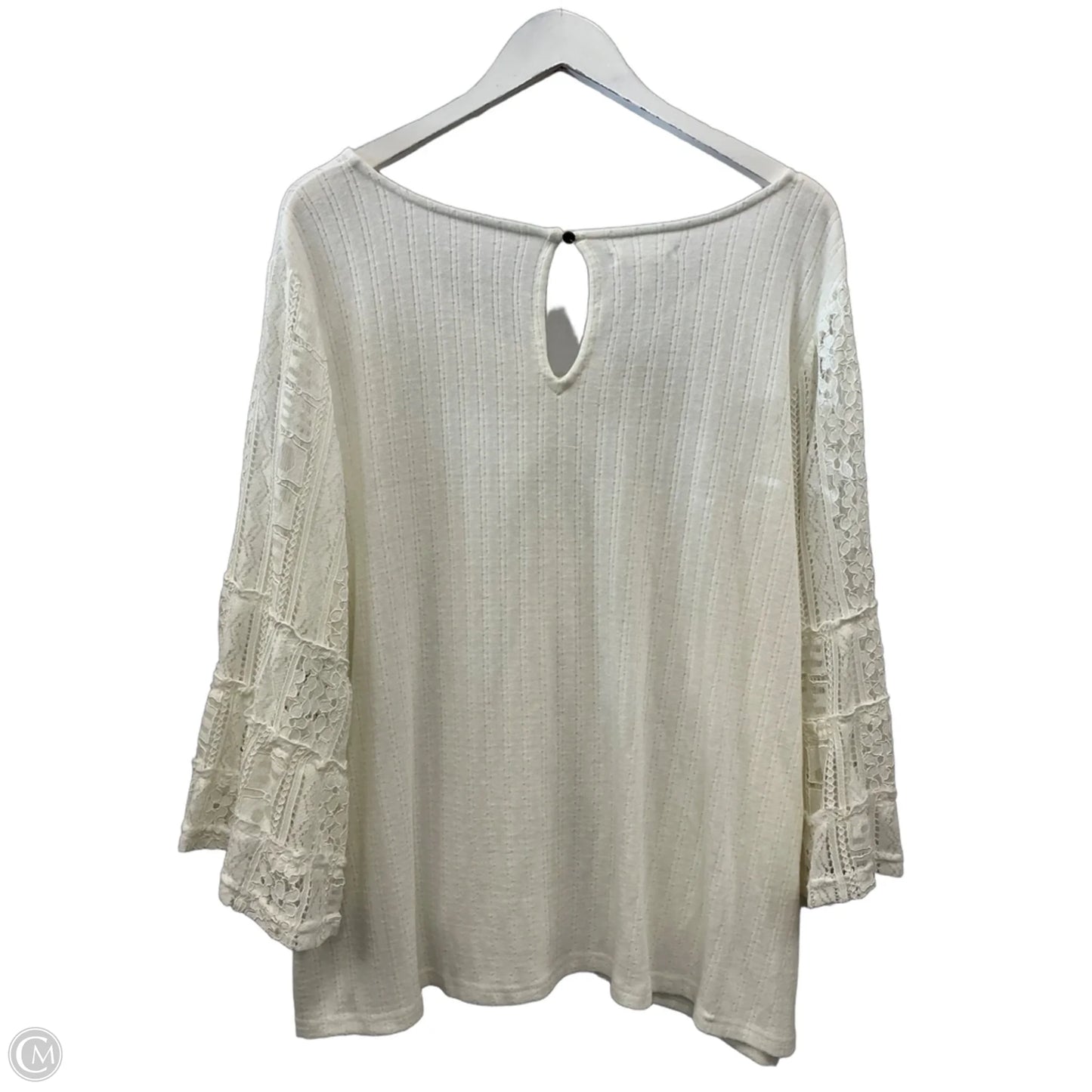 Top 3/4 Sleeve By Maurices In White, Size: 2x
