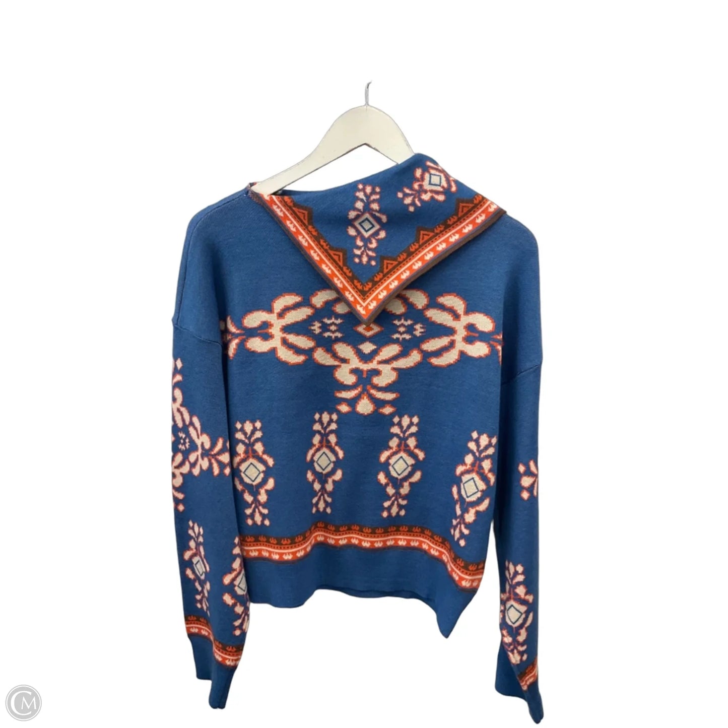 Sweater By Thml In Blue & Orange, Size: S