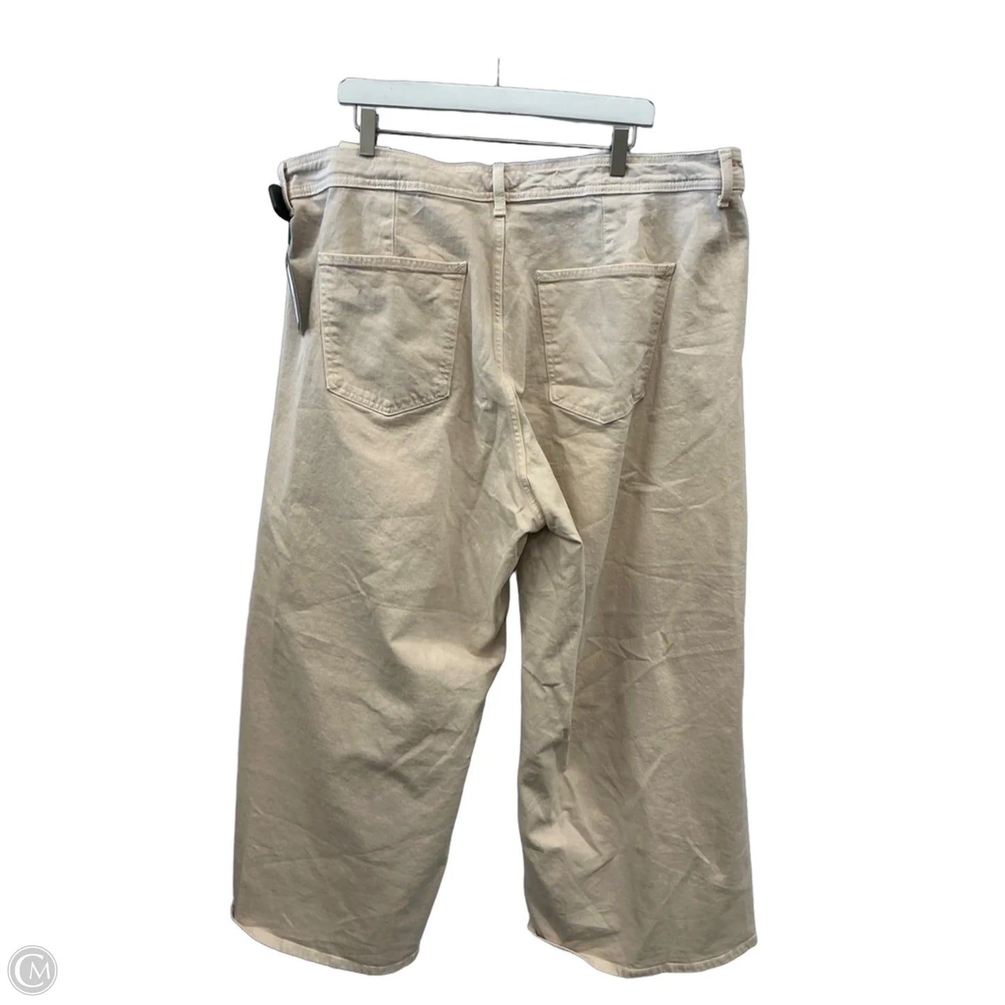 Jeans Wide Leg By Universal Thread In Cream Denim, Size: 22