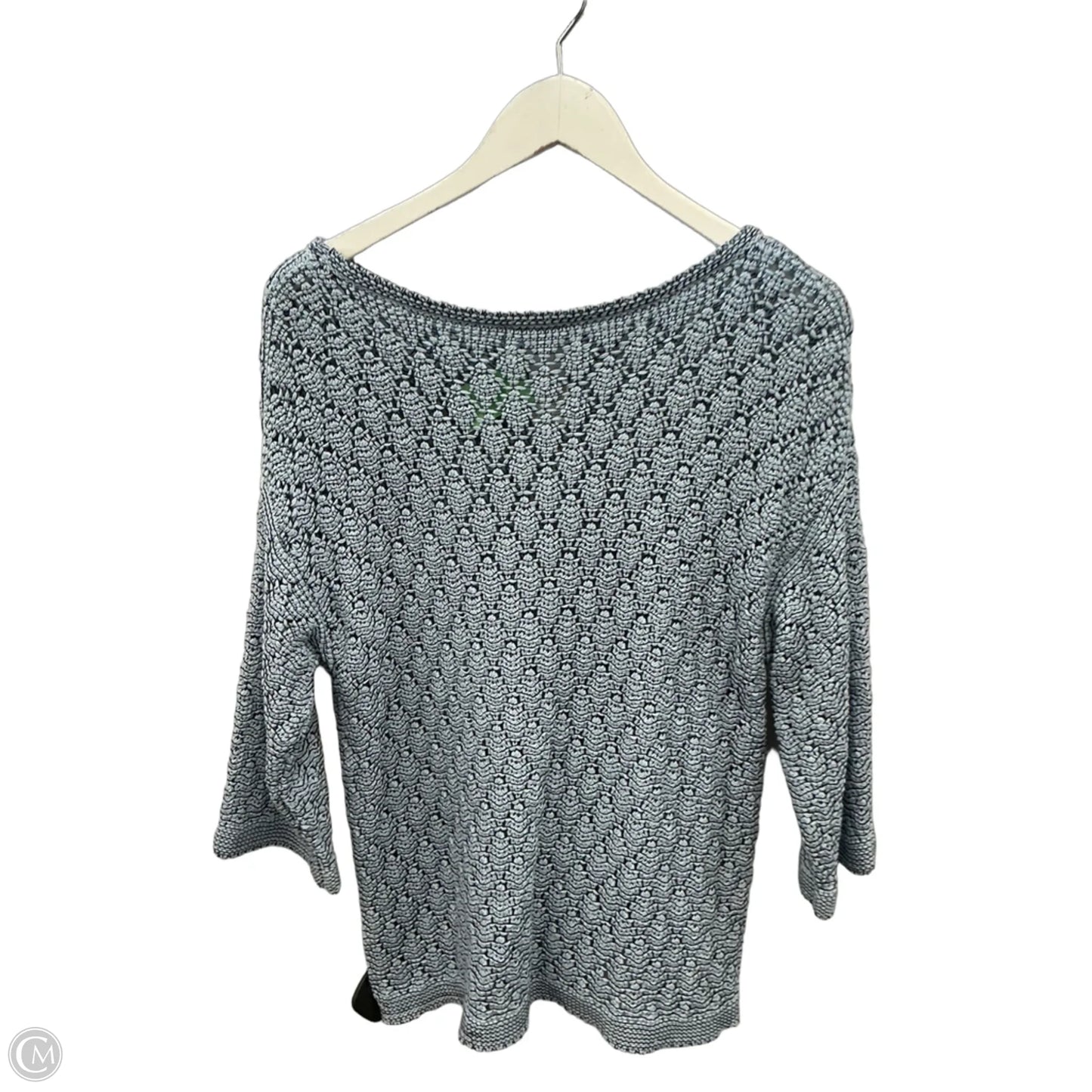 Top 3/4 Sleeve By Chicos In Blue, Size: L