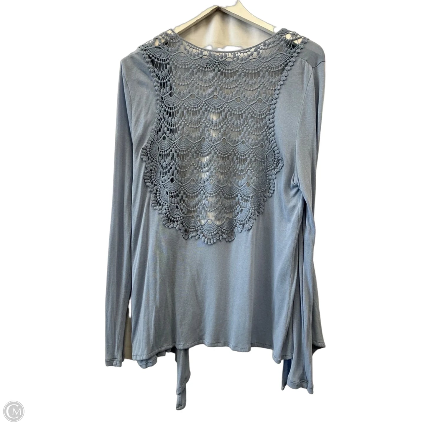 Sweater Cardigan By Bcbgmaxazria In Blue, Size: L