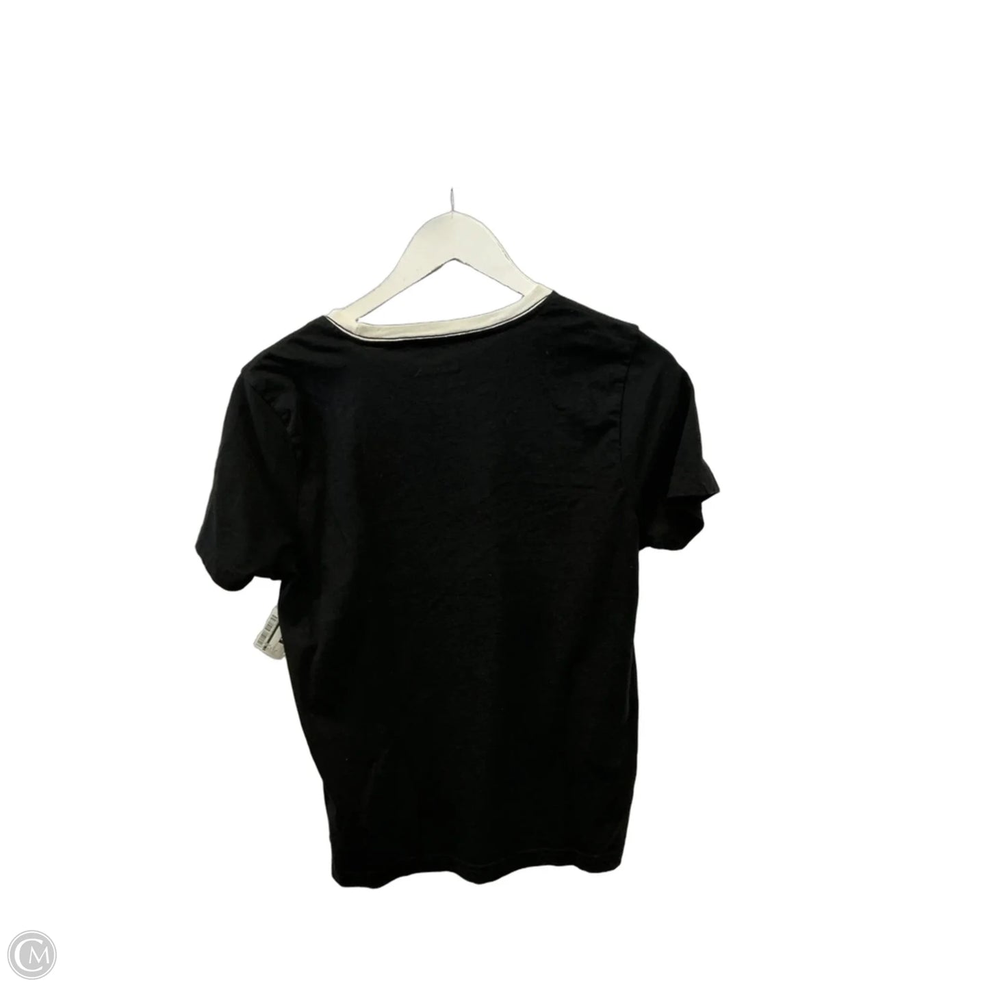 Top Short Sleeve By Cmc In Black, Size: L