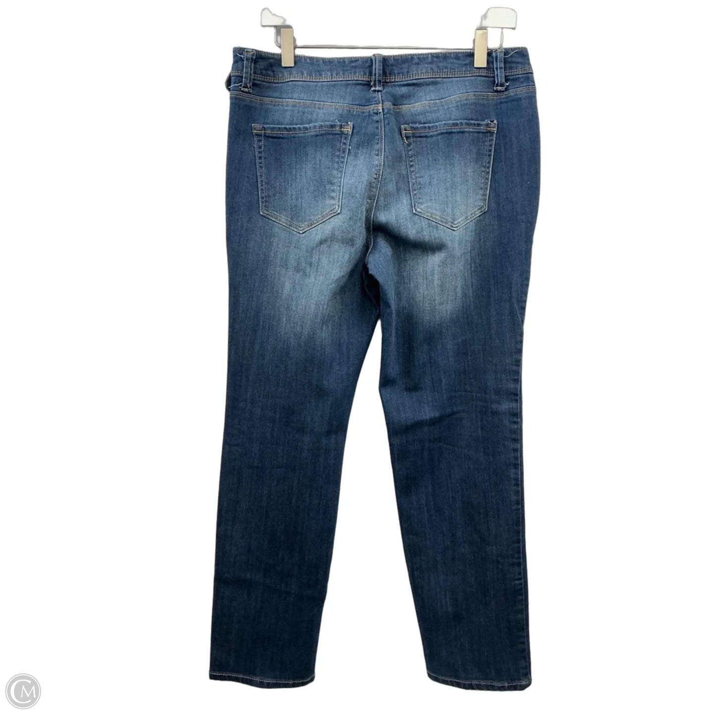 Jeans Straight By Ruff Hewn In Blue Denim, Size: 8