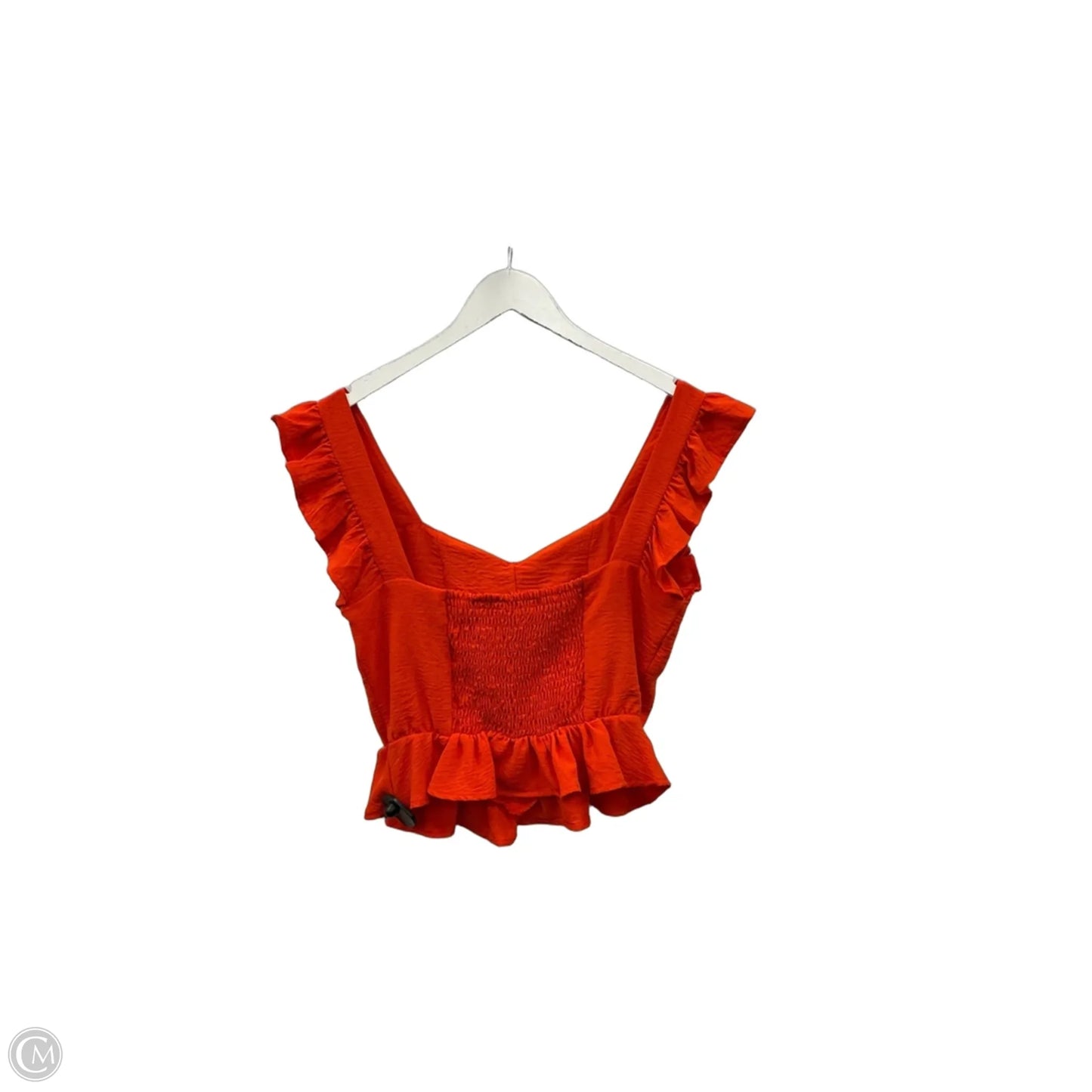Top Short Sleeve By Gilli In Orange, Size: M