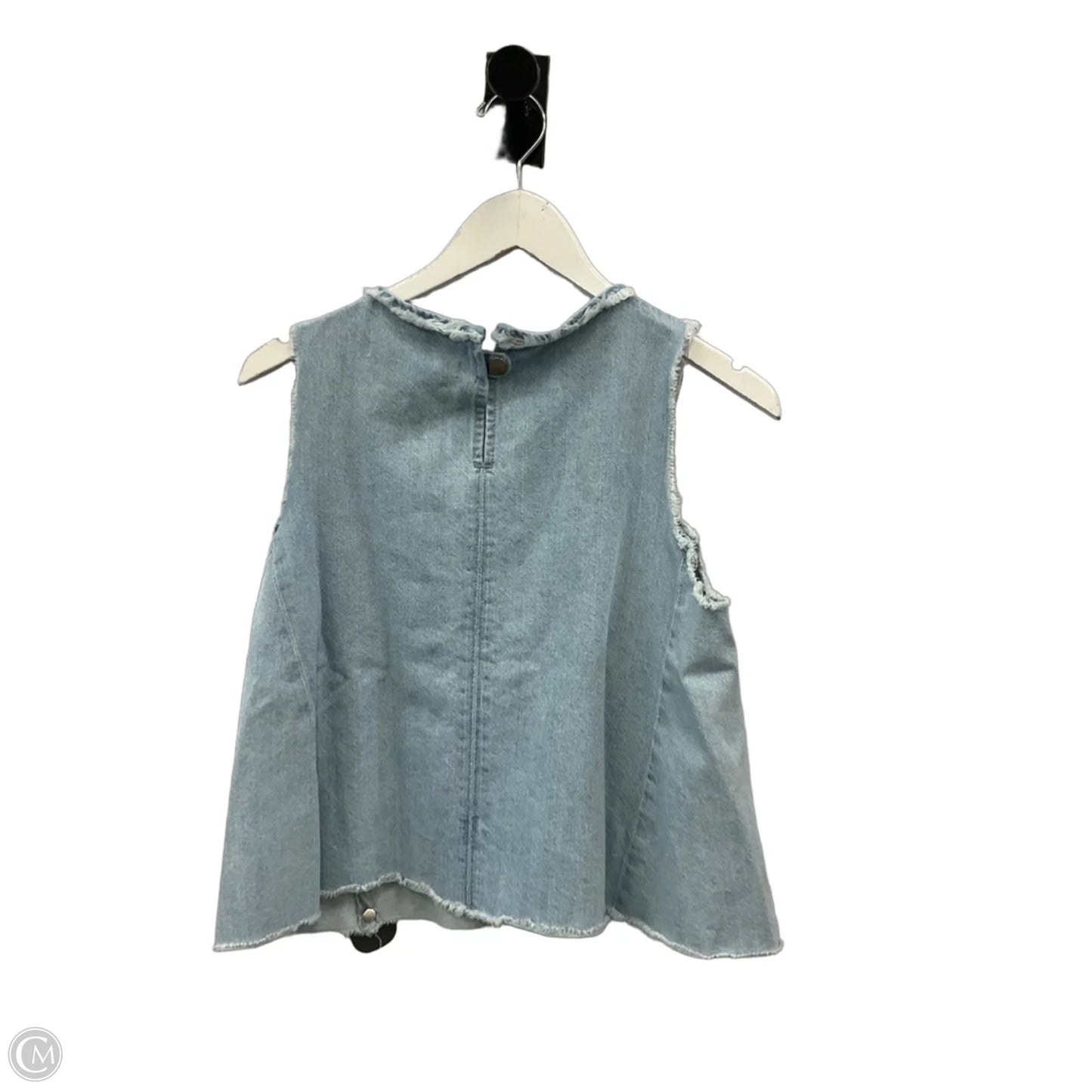 Top Sleeveless By J Brand In Blue Denim, Size: S