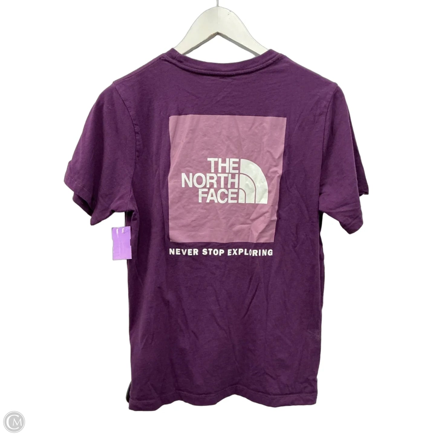 Athletic Top Short Sleeve By The North Face In Purple, Size: M