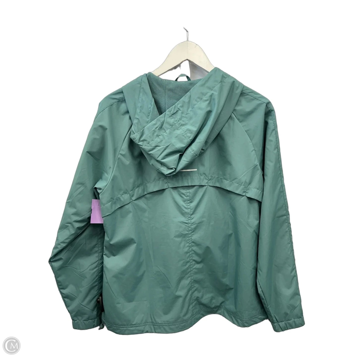 Jacket Windbreaker By Asics In Blue, Size: M