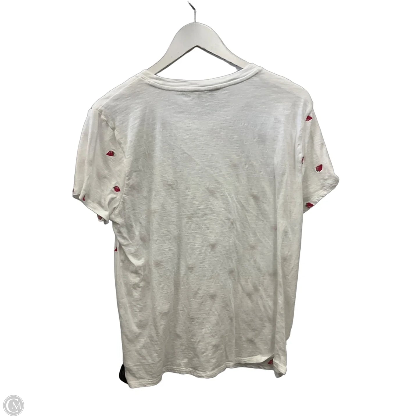 Top Short Sleeve By Lucky Brand In White, Size: Xl
