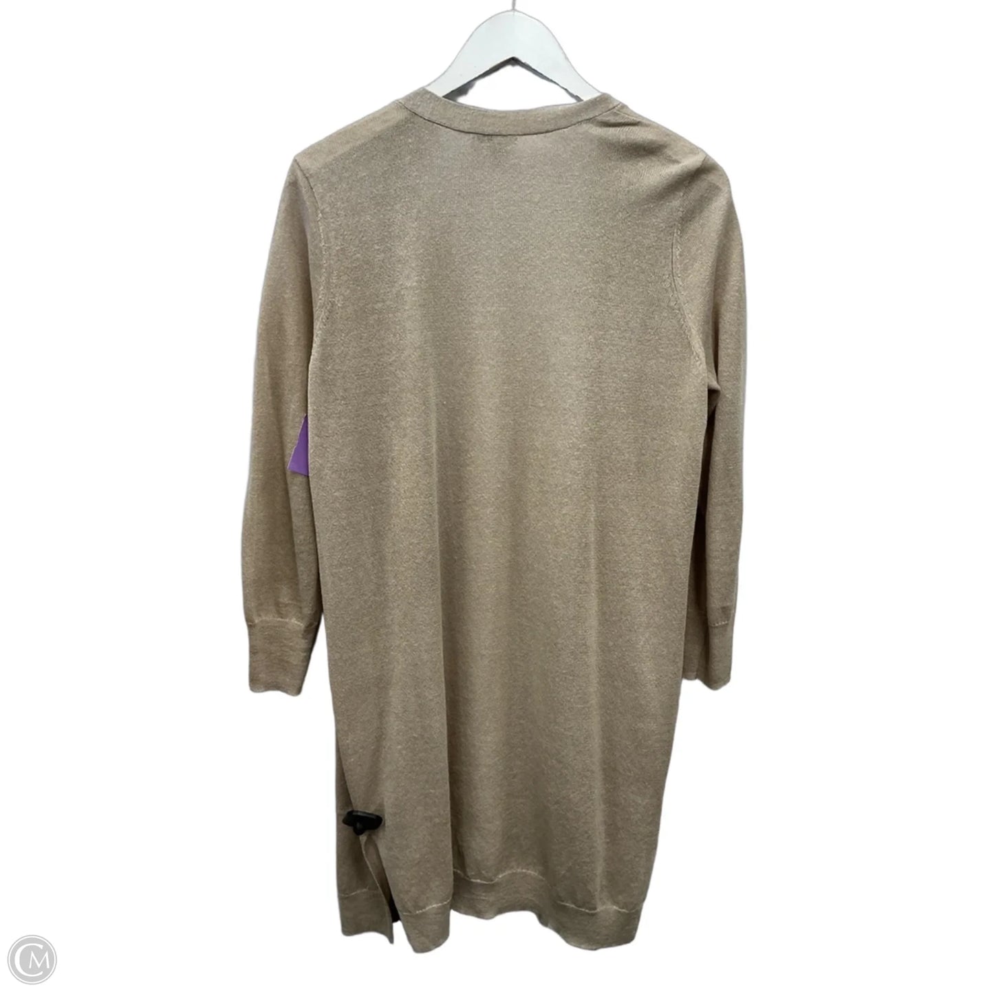 Sweater Cardigan By Halogen In Tan, Size: Mp