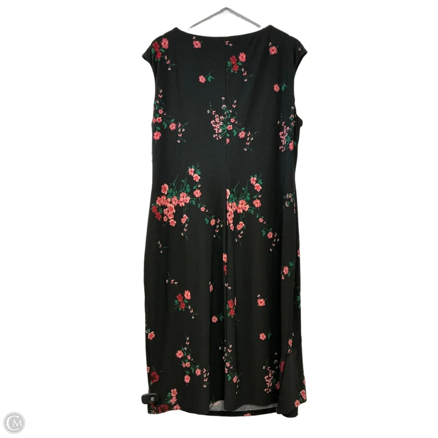Dress Casual Midi By Lauren By Ralph Lauren In Black, Size: Xl