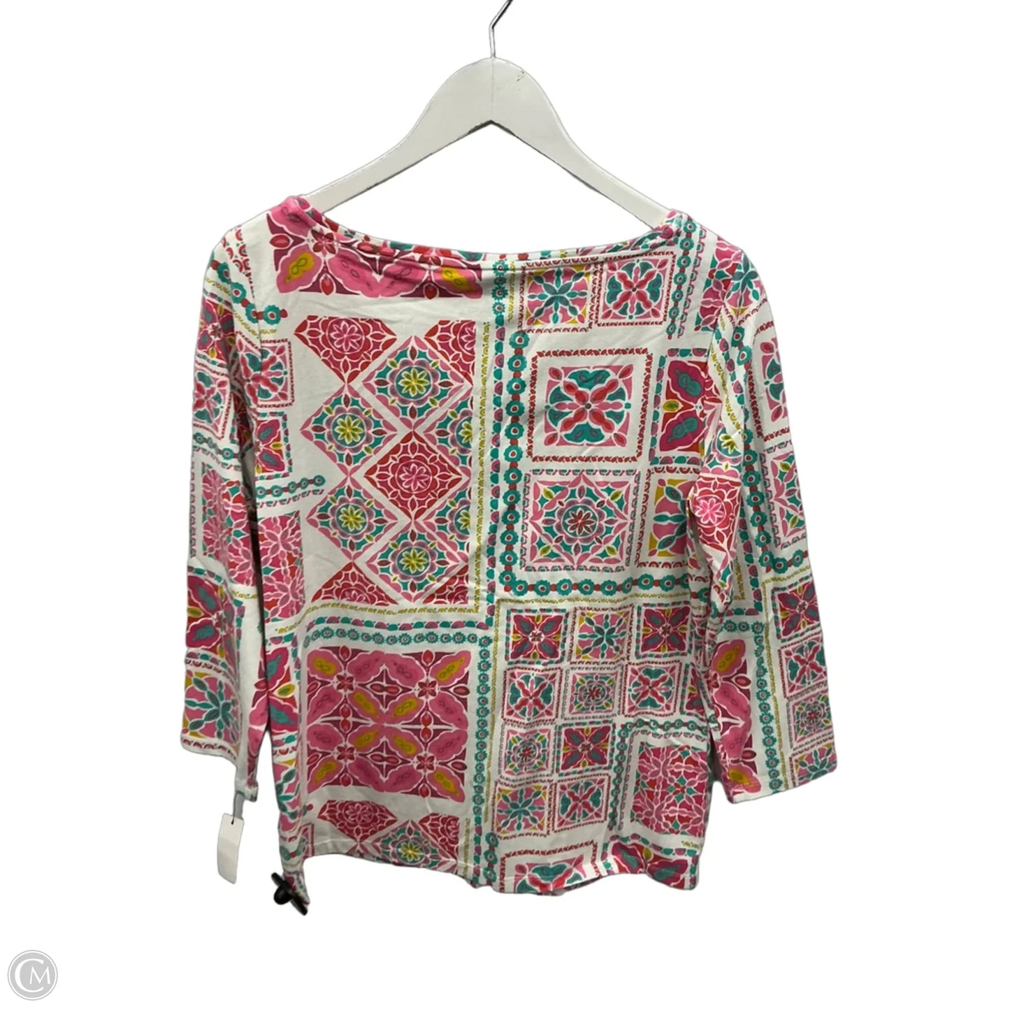 Top Long Sleeve By Talbots In Pink, Size: M