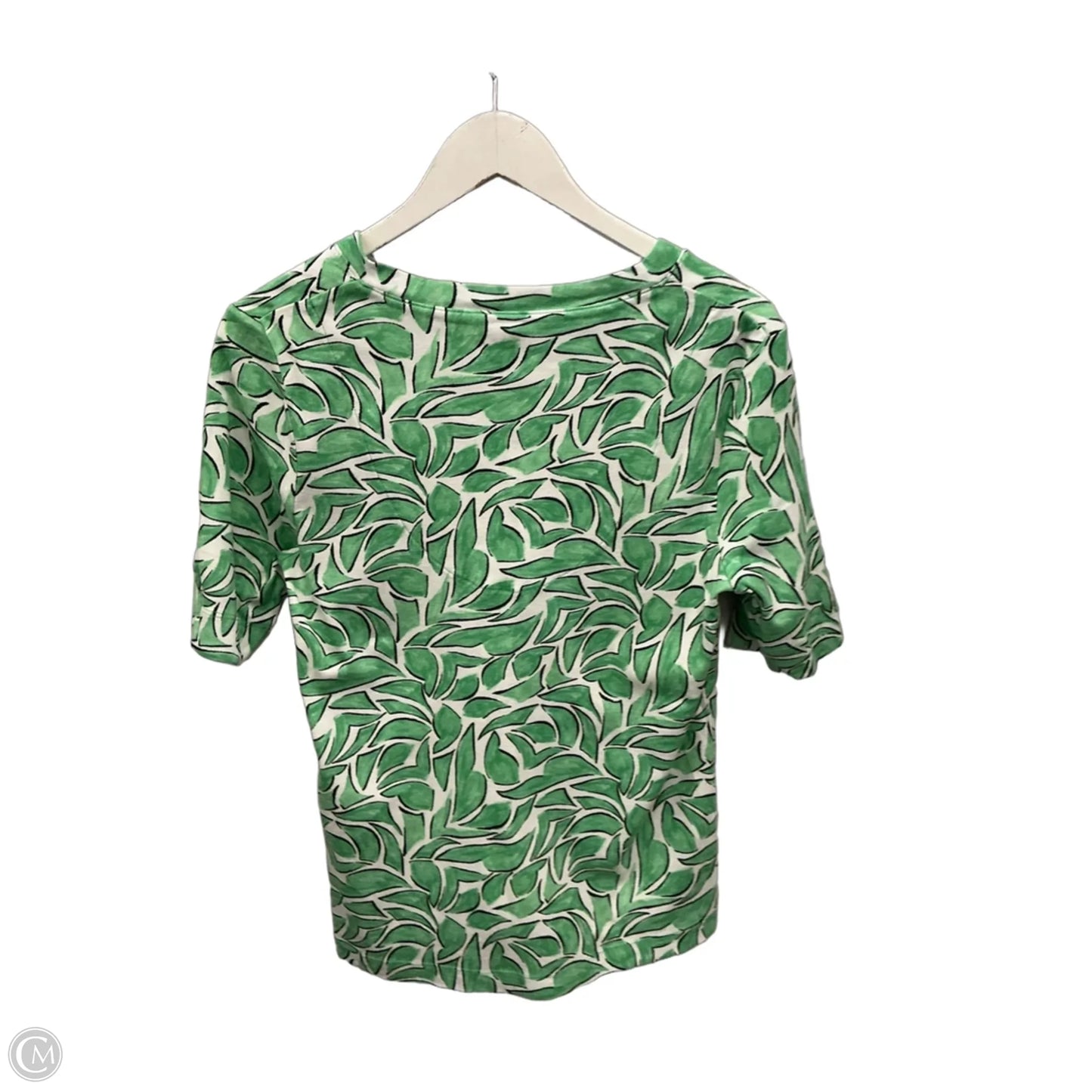 Top Short Sleeve By Chicos In Green, Size: M
