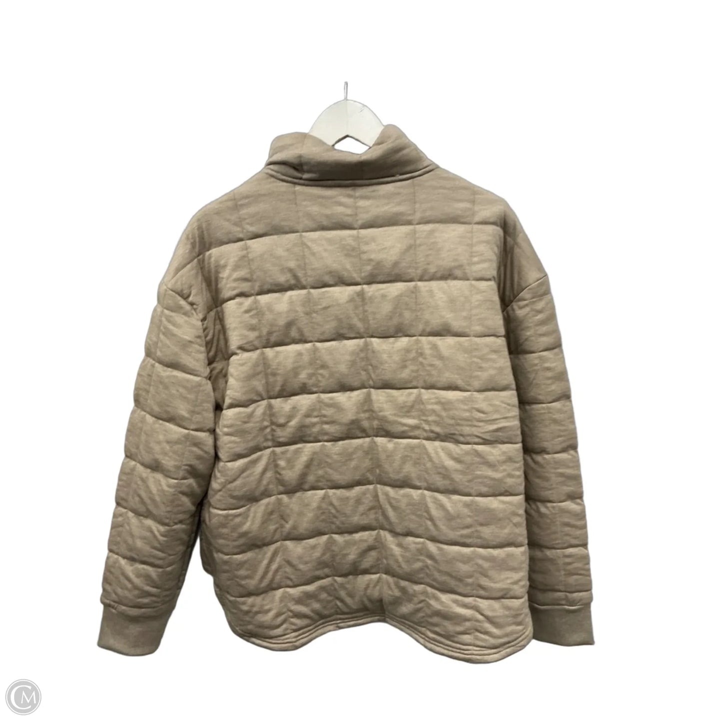 Athletic Jacket By Rbx In Tan, Size: Xl
