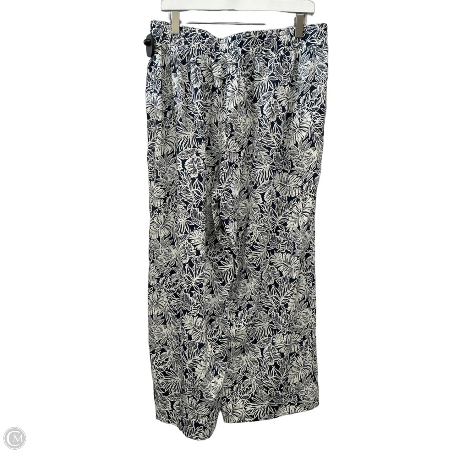 Pants Linen By Clothes Mentor In Floral Print, Size: 14
