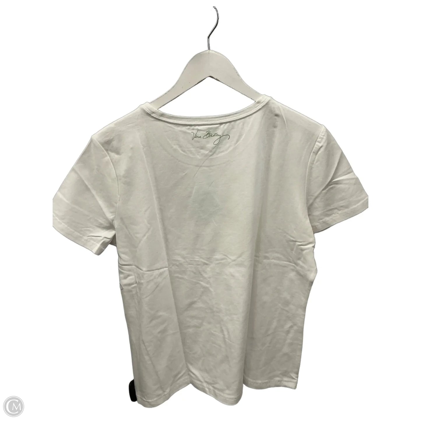 Top Short Sleeve By Vera Bradley In White, Size: Xl