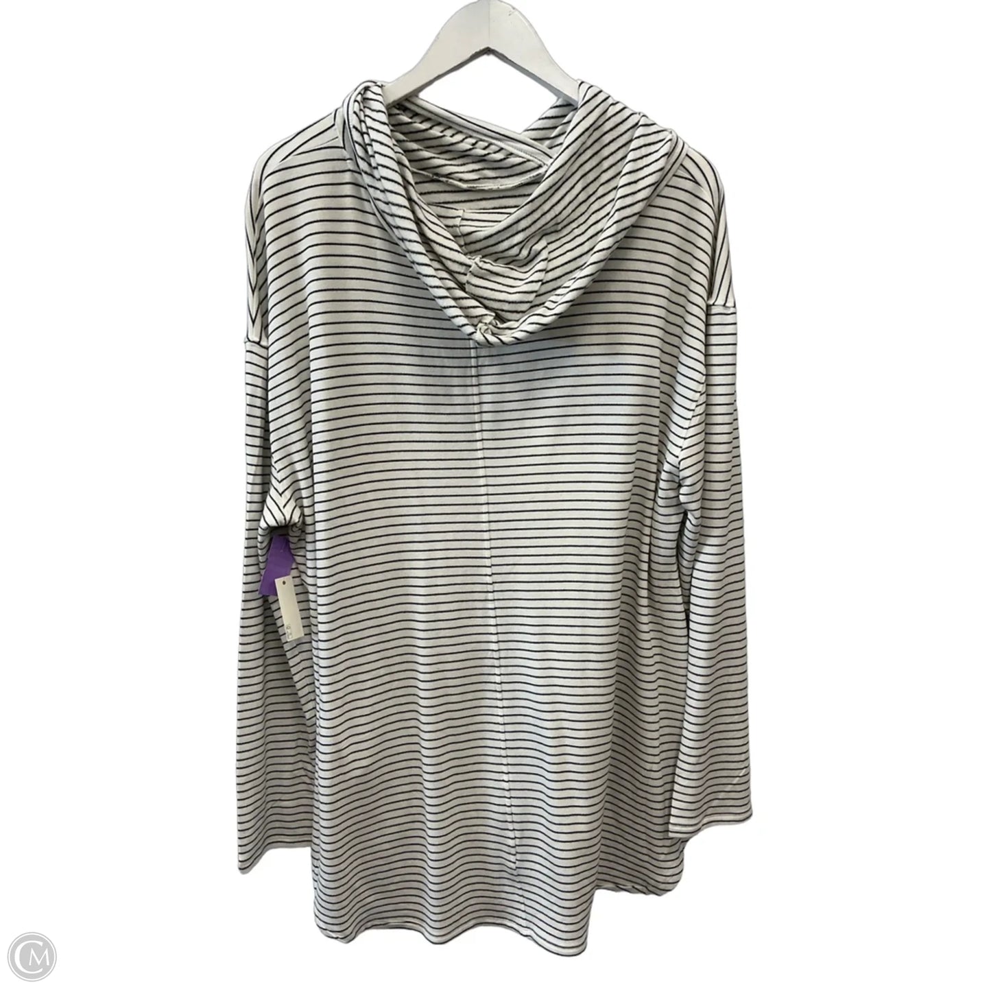Top Long Sleeve By Daily Ritual In Black & White, Size: Xxl