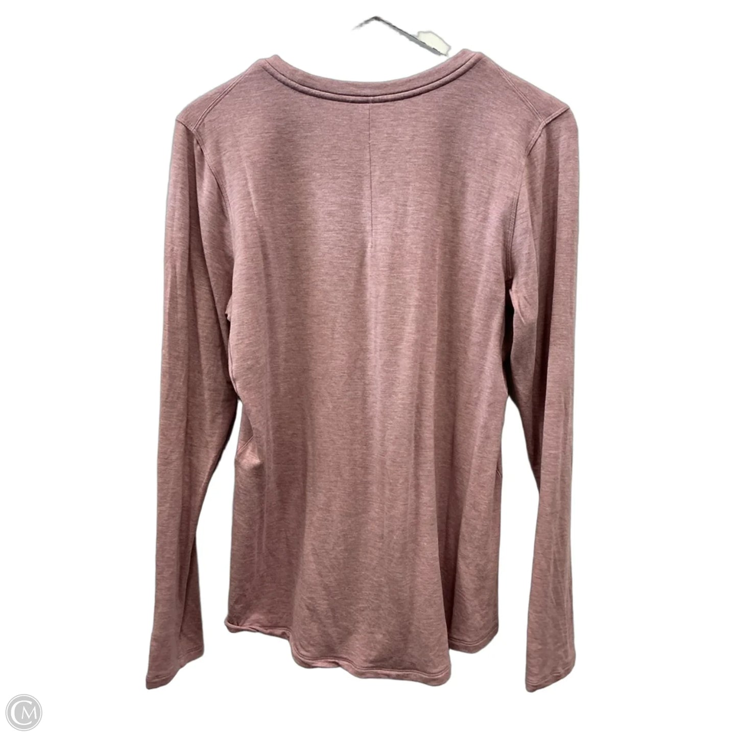 Athletic Top Long Sleeve Crewneck By Lululemon In Pink, Size: M