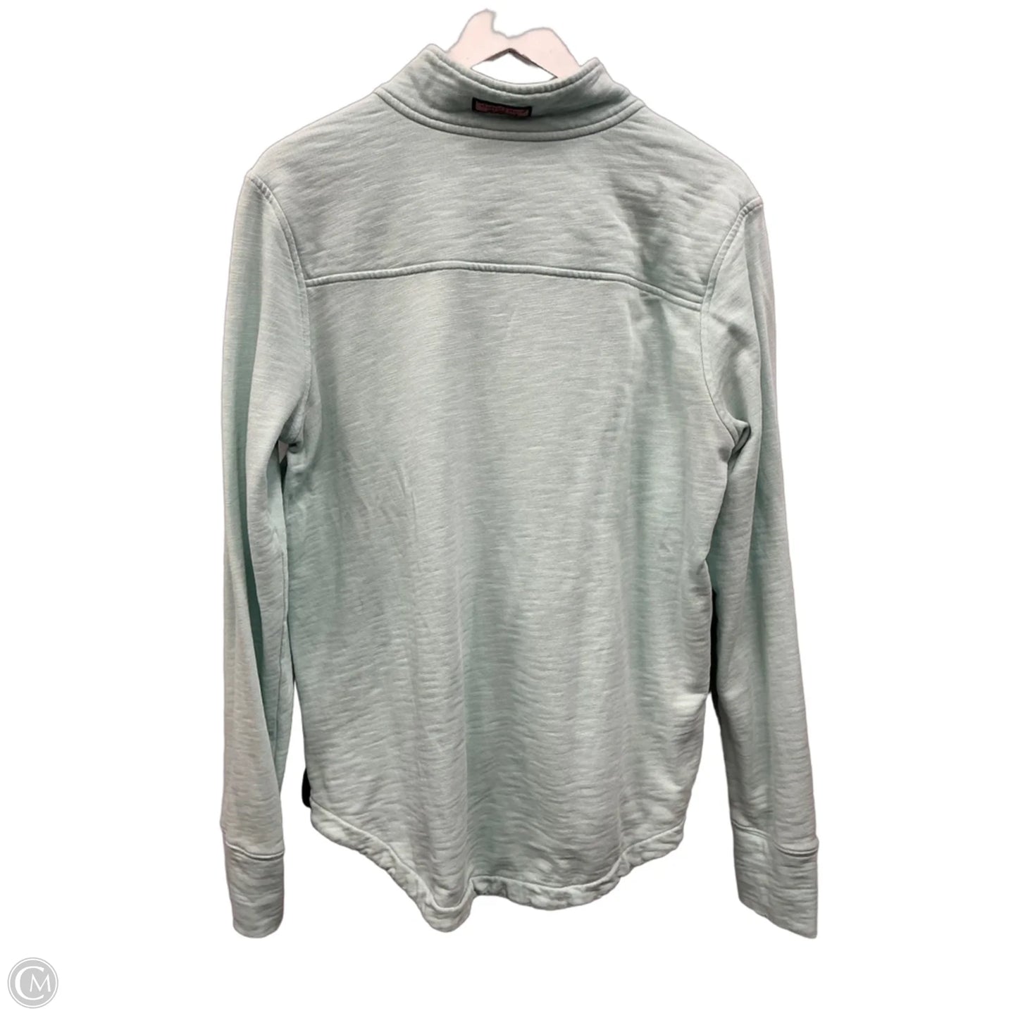 Athletic Sweatshirt Collar By Vineyard Vines In Aqua, Size: M
