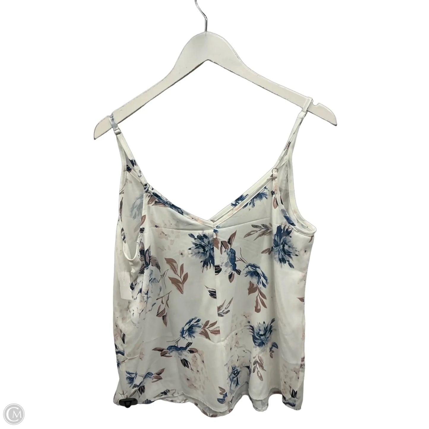 Top Sleeveless By Clothes Mentor In Blue & White, Size: M