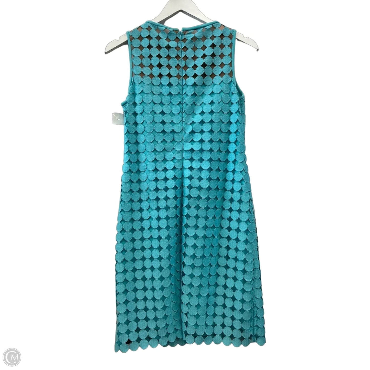 Dress Casual Midi By Lauren By Ralph Lauren In Aqua, Size: S