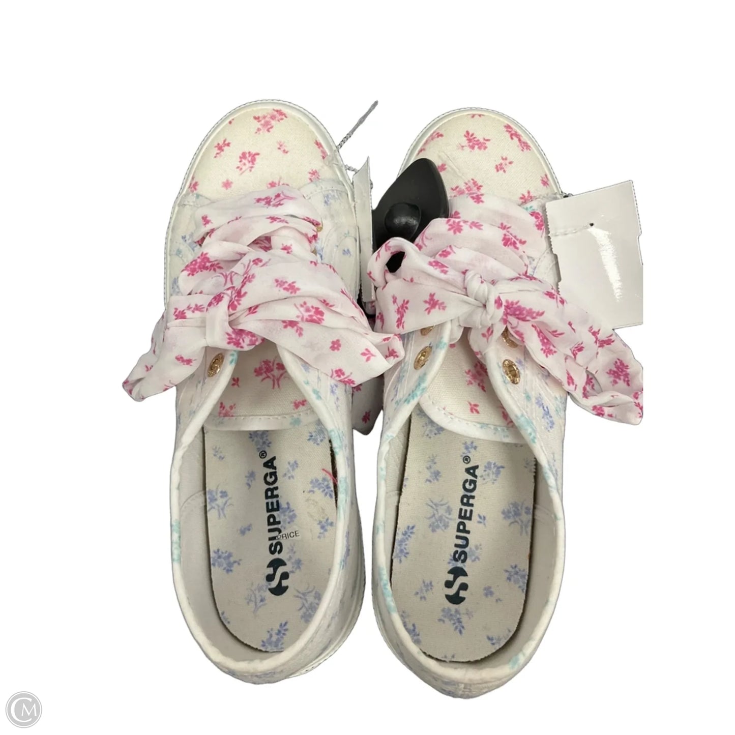 Shoes Sneakers By Superga In Pink & White, Size: 6