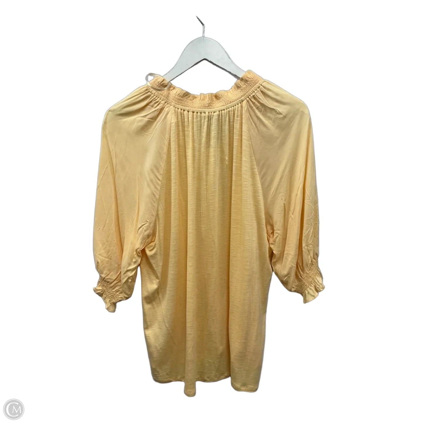 Top Short Sleeve By Democracy In Peach, Size: L